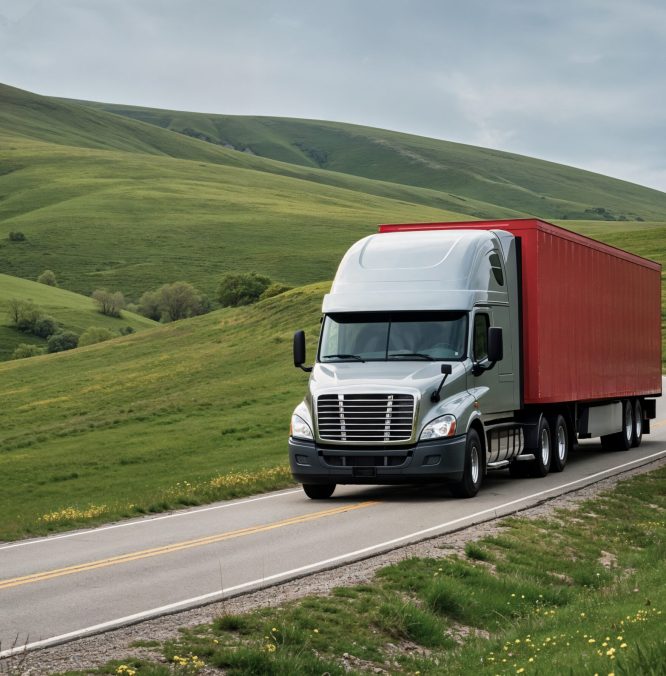 semi-truck-hauling-cargo-winding-road-through-lush-green-landscape